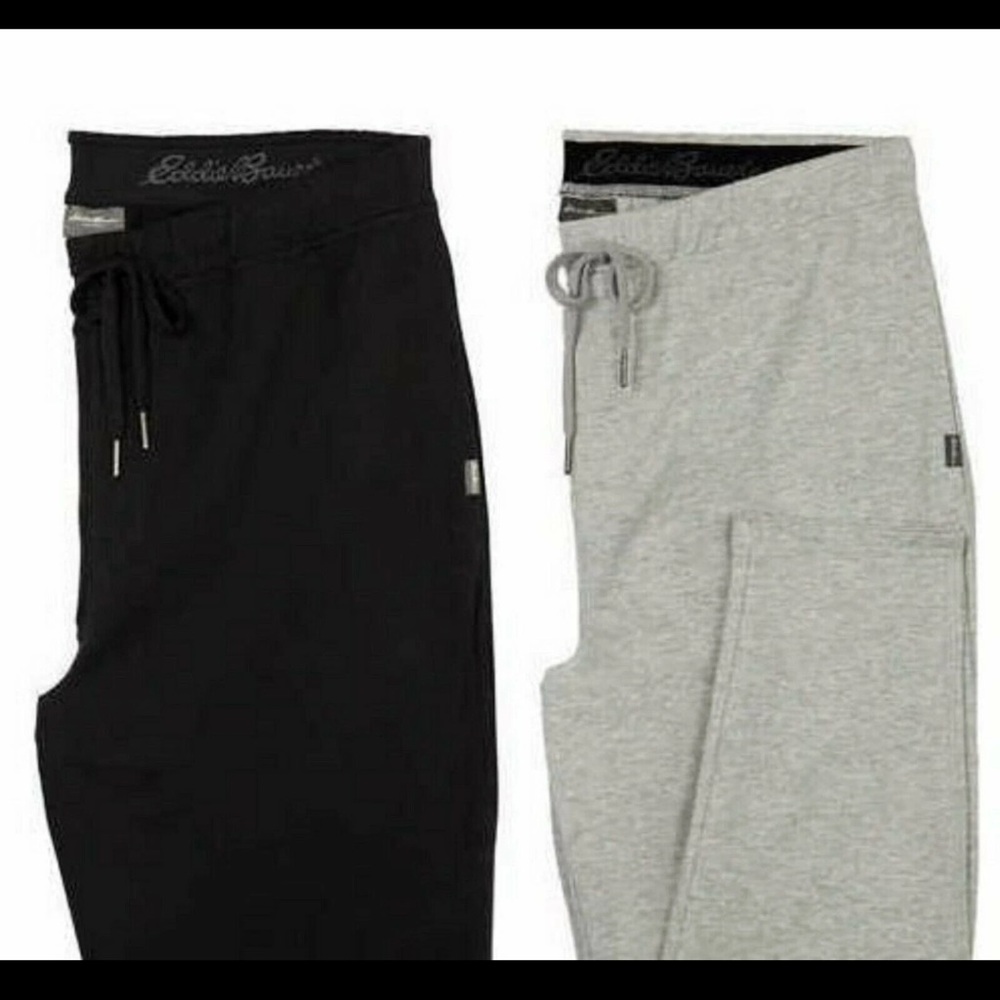 Eddie Bauer Black and Gray Lounge Pants